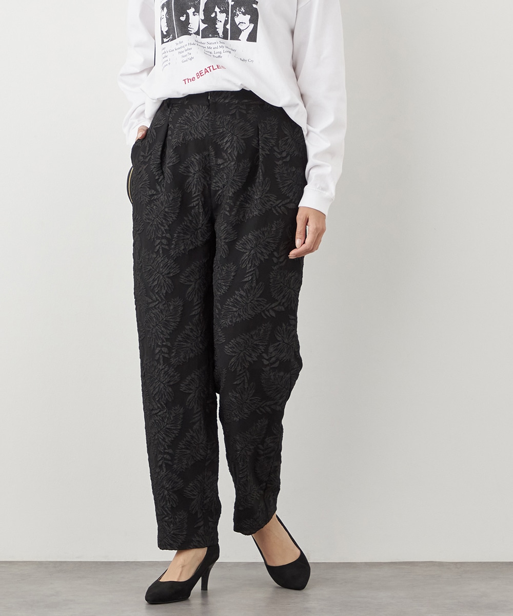 リーフジャカードパンツ
