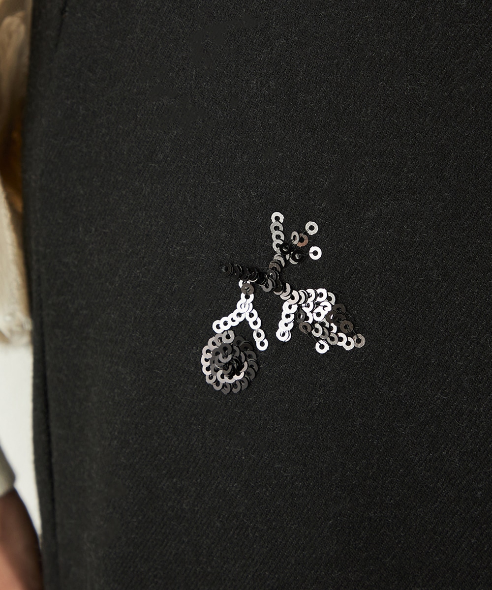 スパンコールワイドパンツ