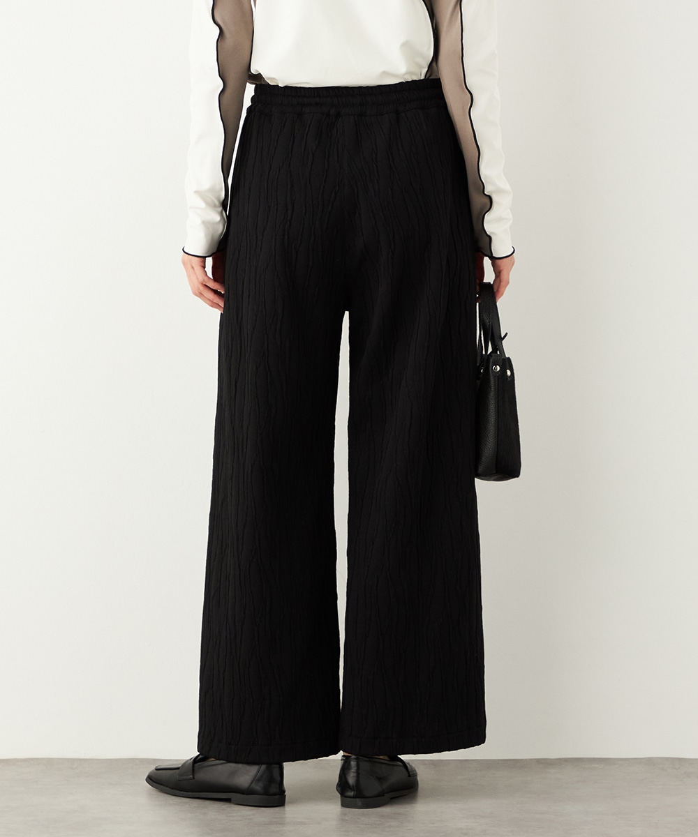 ふくれジャカードワイドパンツ