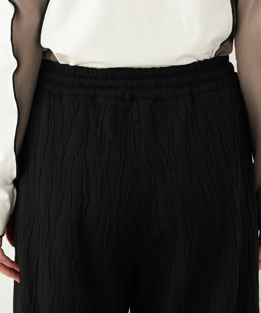 ふくれジャカードワイドパンツ