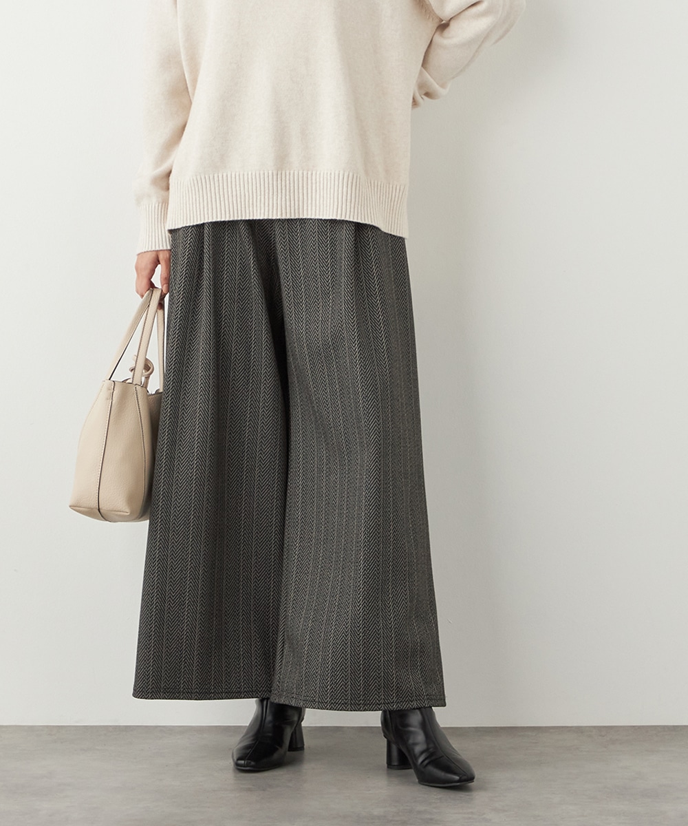 ジグザグジャカードパンツ
