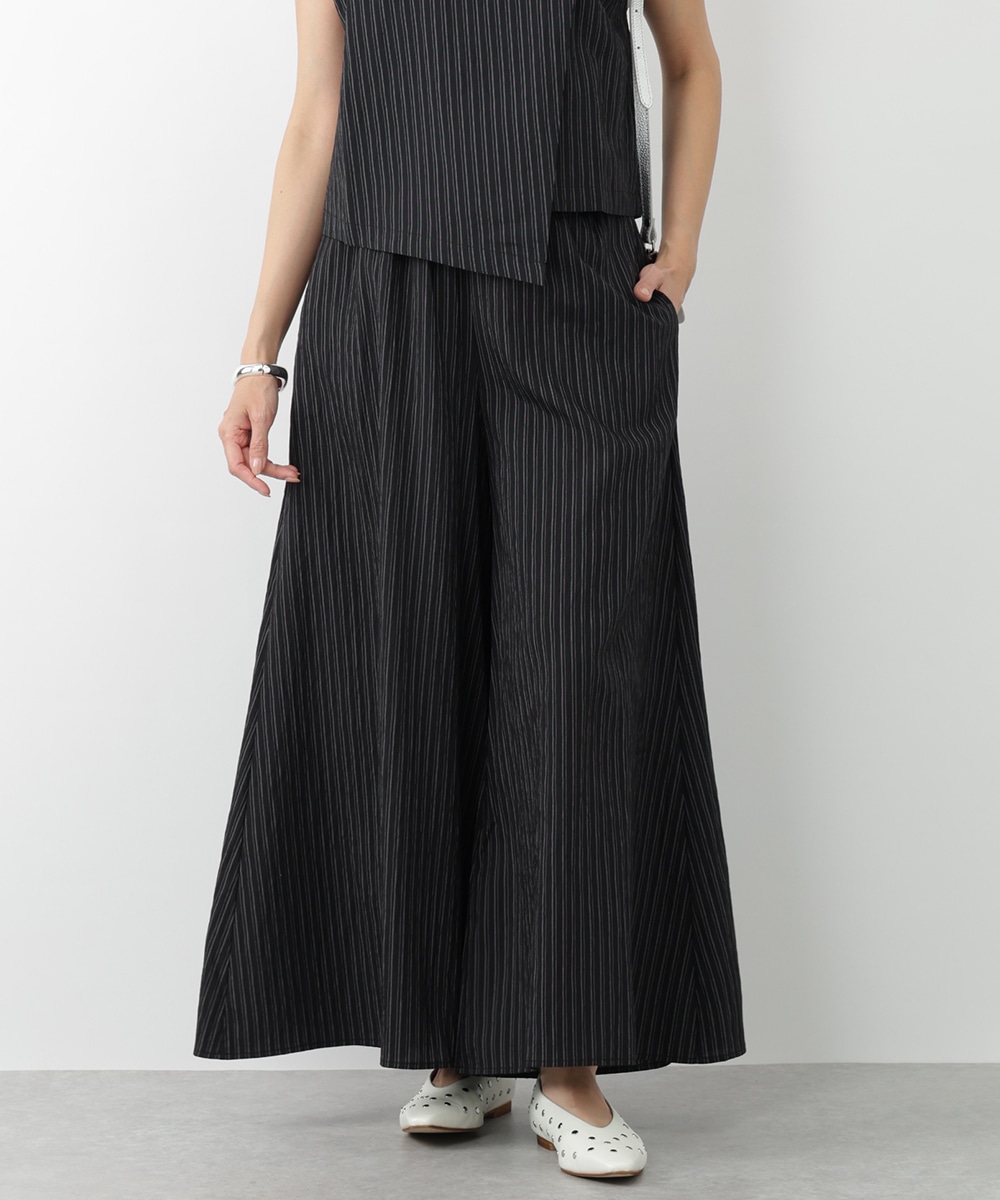 ストライプスーパーワイドパンツ