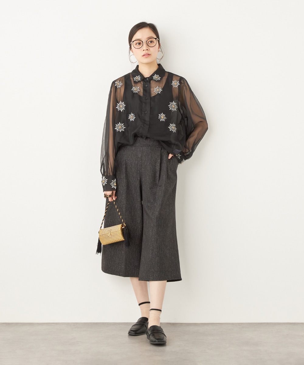 ジャージーキュロットパンツ