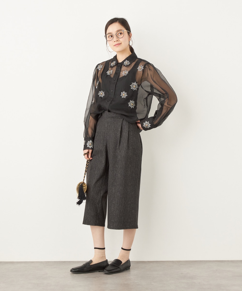 ジャージーキュロットパンツ