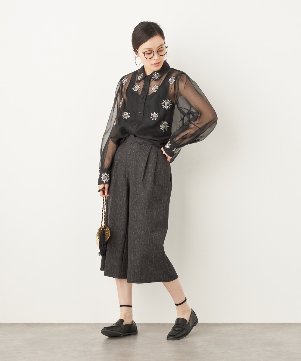 ジャージーキュロットパンツ