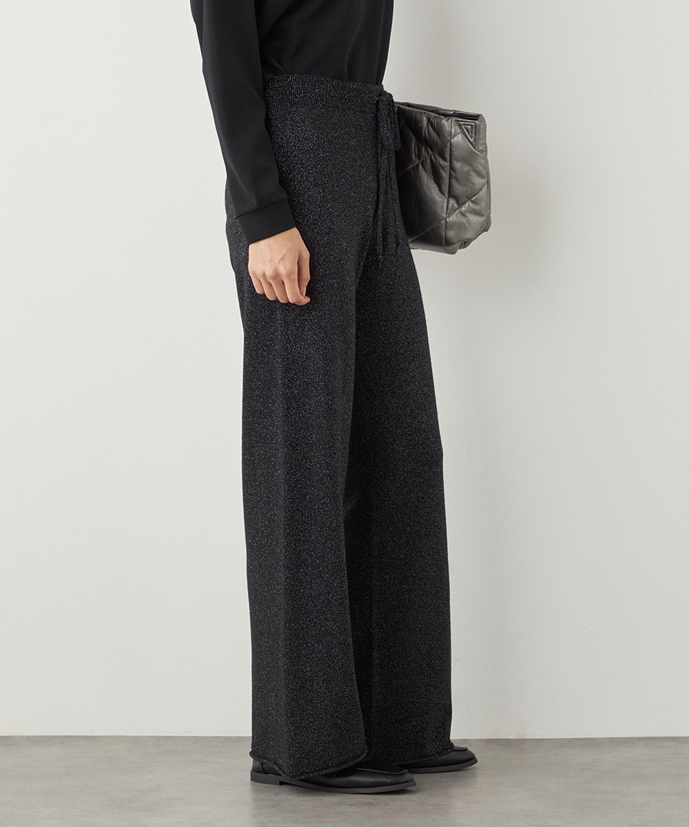 ラメニットパンツ