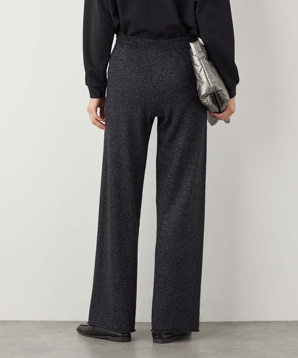 ラメニットパンツ