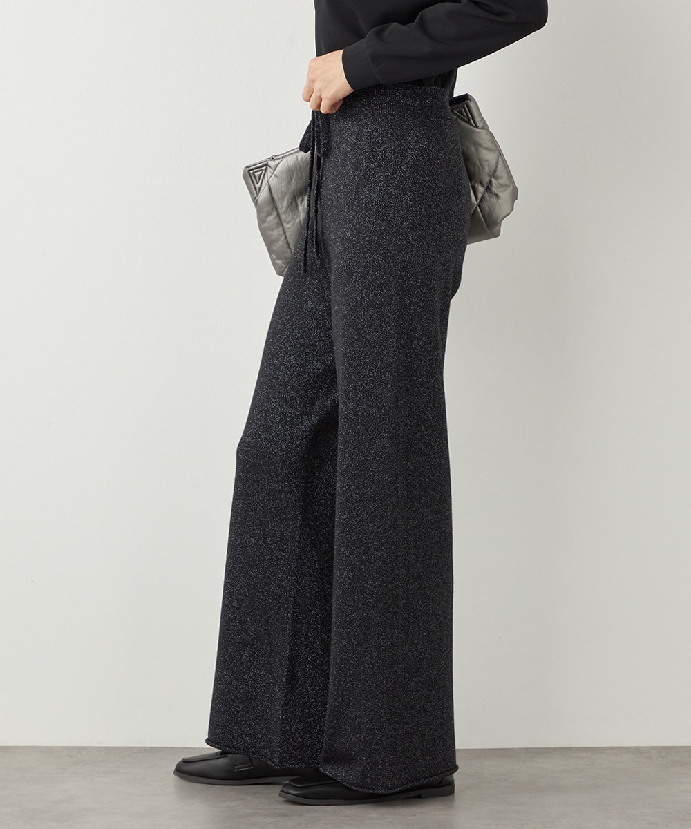 ラメニットパンツ