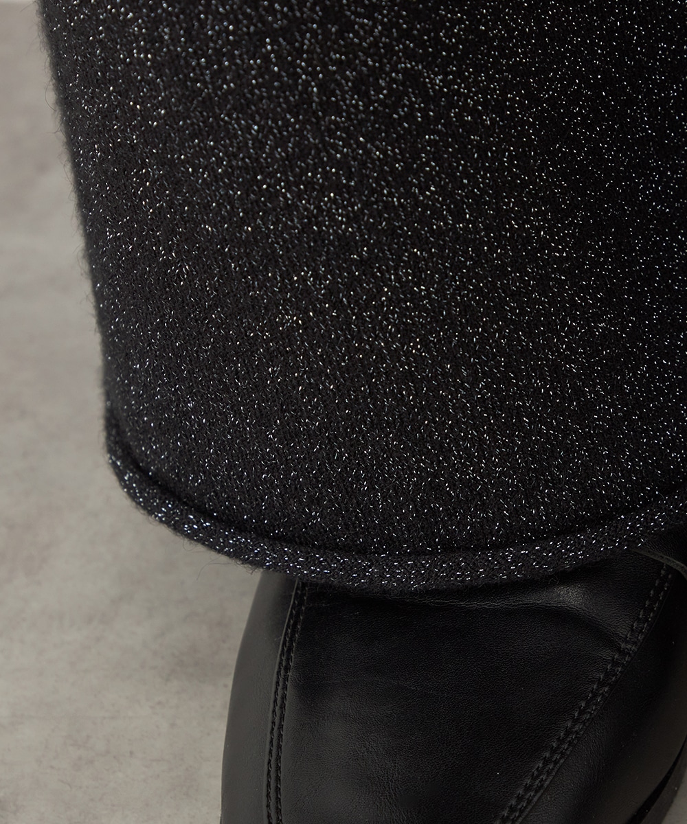 ラメニットパンツ