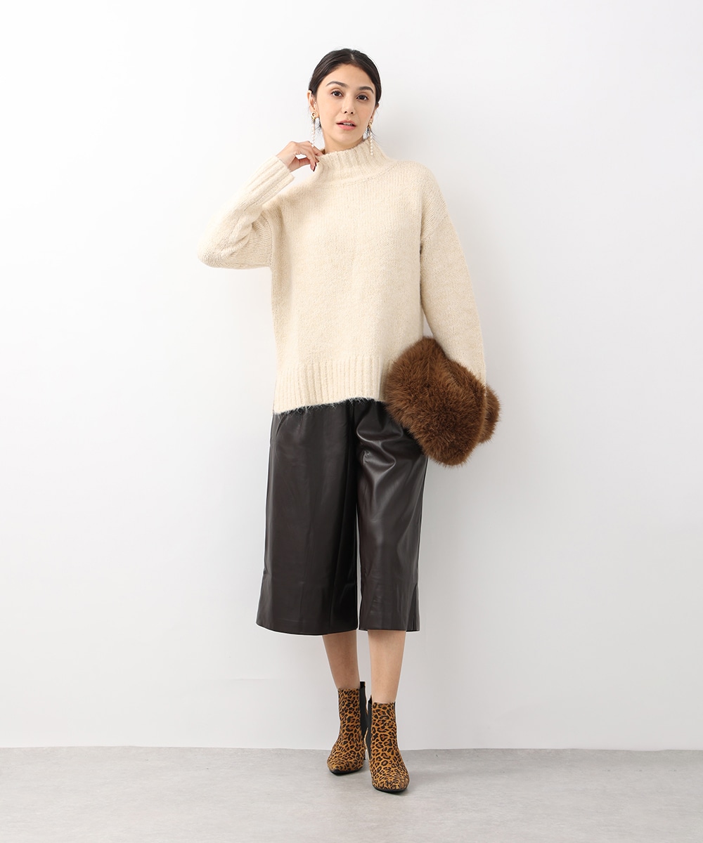 エコレザーキュロットパンツ