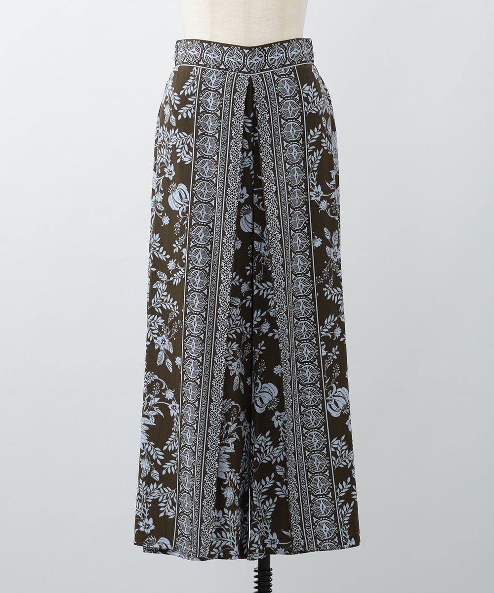 スカーフプリントラップパンツ