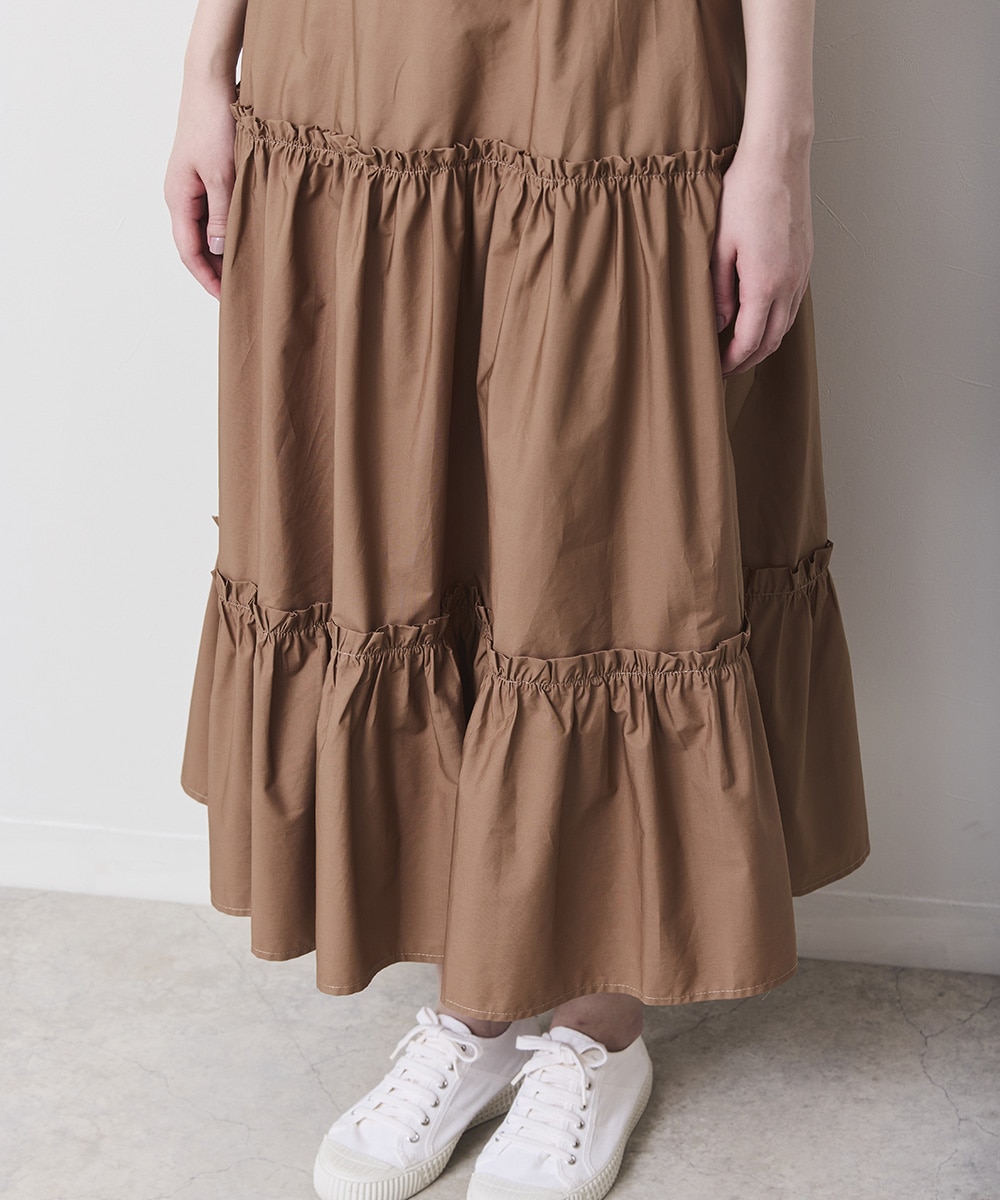ファッション新品タグ付き SHE Tokyo Lisa stripe ティアードスカート36