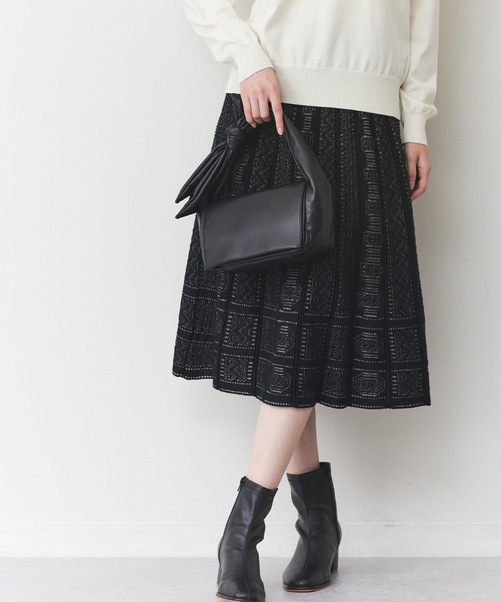 Luxe armoire capriceのレースニットスカート