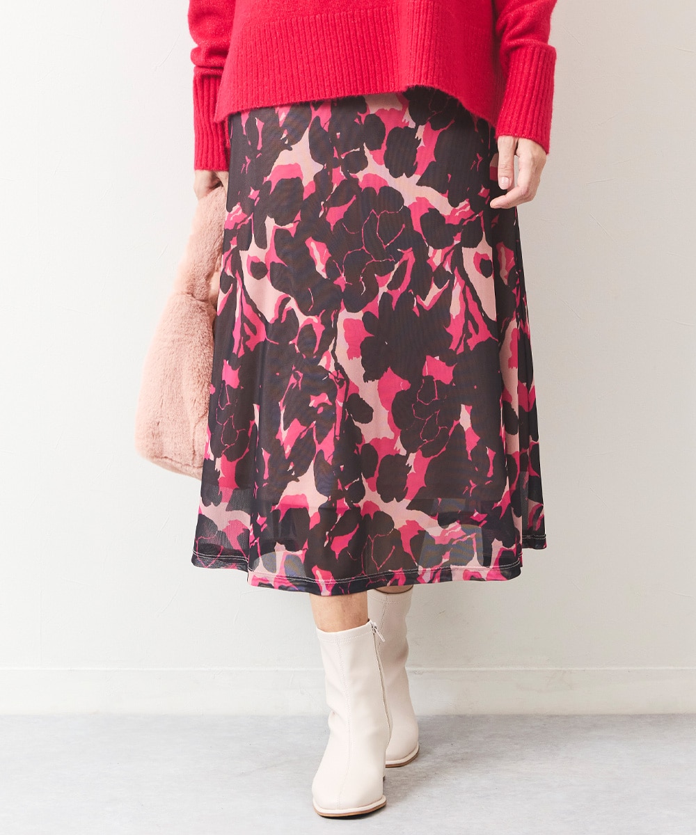 Luxe armoire capriceのフラワージャージスカート