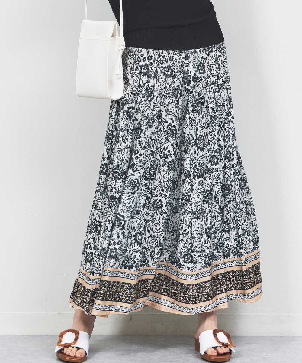  armoire capriceのパネル柄ジャージスカート