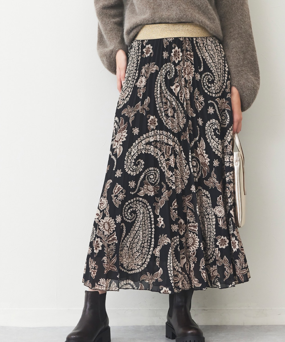  armoire capriceのペイズリープリーツスカート