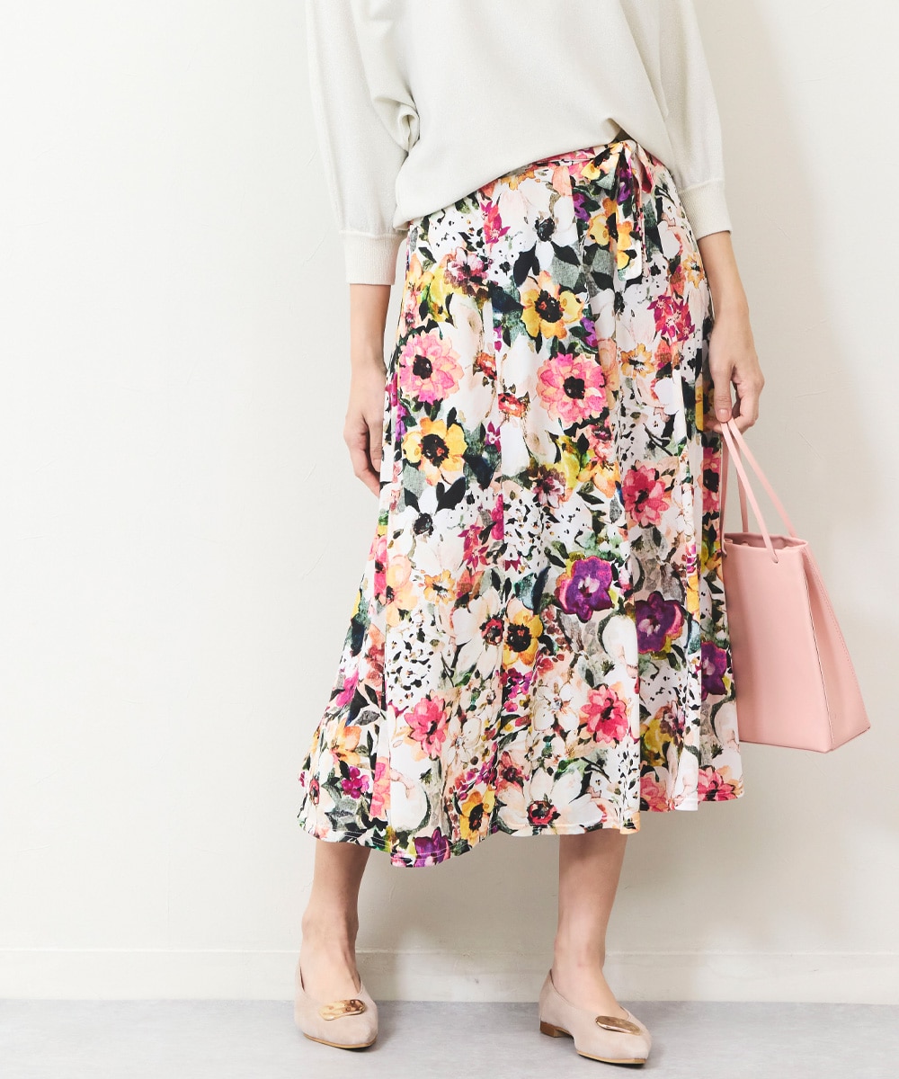 Luxe armoire capriceのフラワージャージスカート