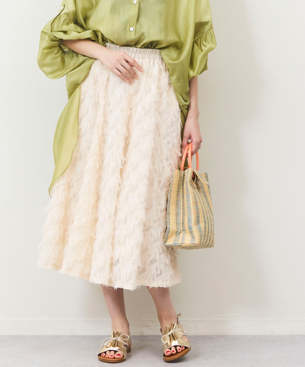 Luxe armoire capriceのシアーシャギースカート
