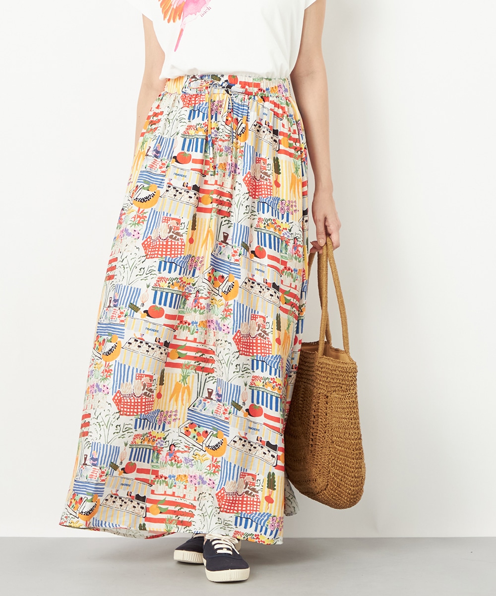  armoire capriceのマーケットプリントスカート