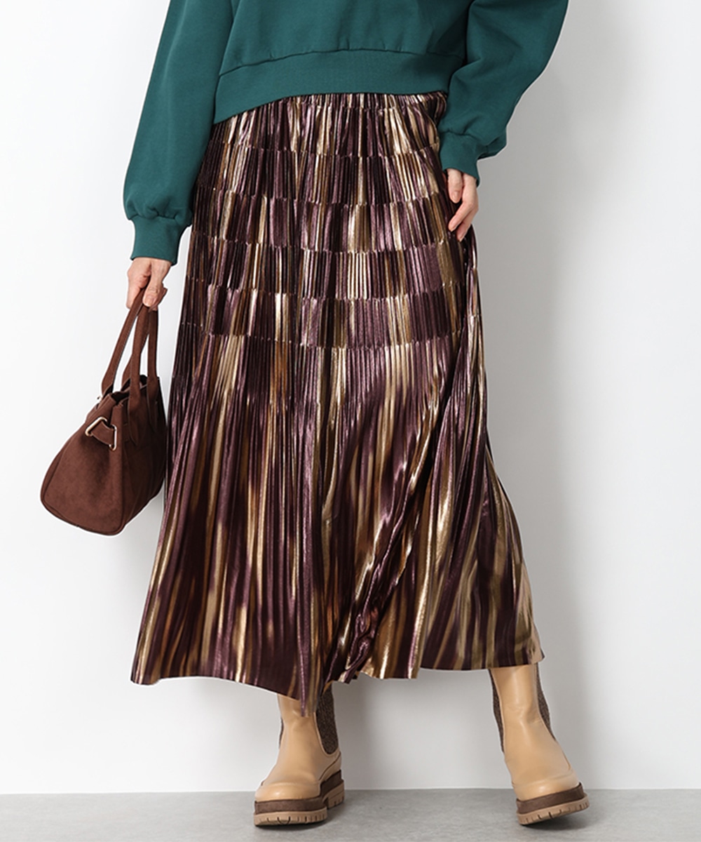  armoire capriceのグラデーションプリーツスカート