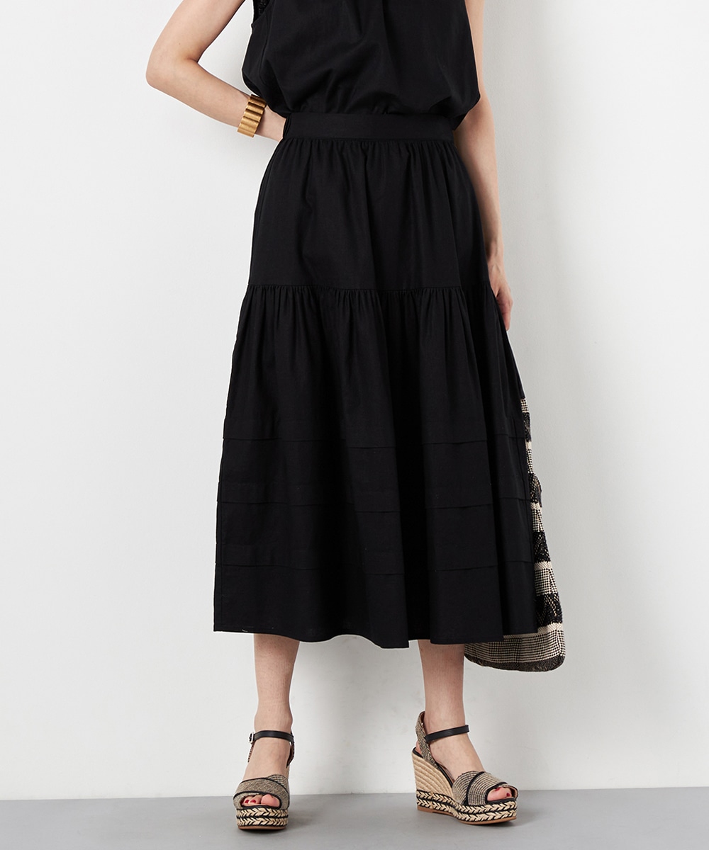  armoire capriceのコットンリネンスカート