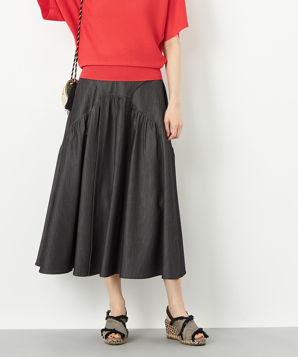  armoire capriceのデニムギャザースカート