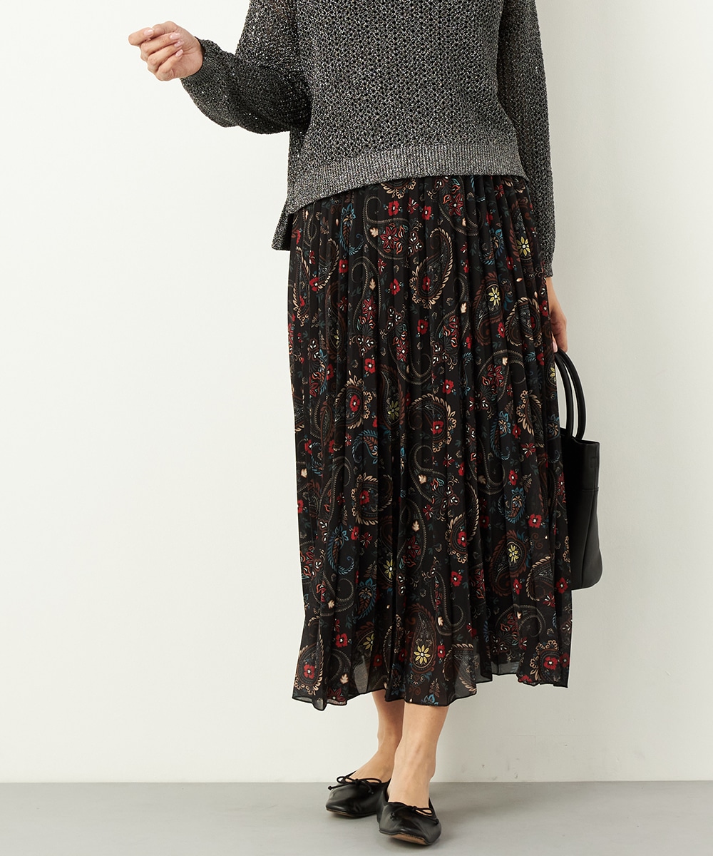  armoire capriceのペイズリープリーツスカート