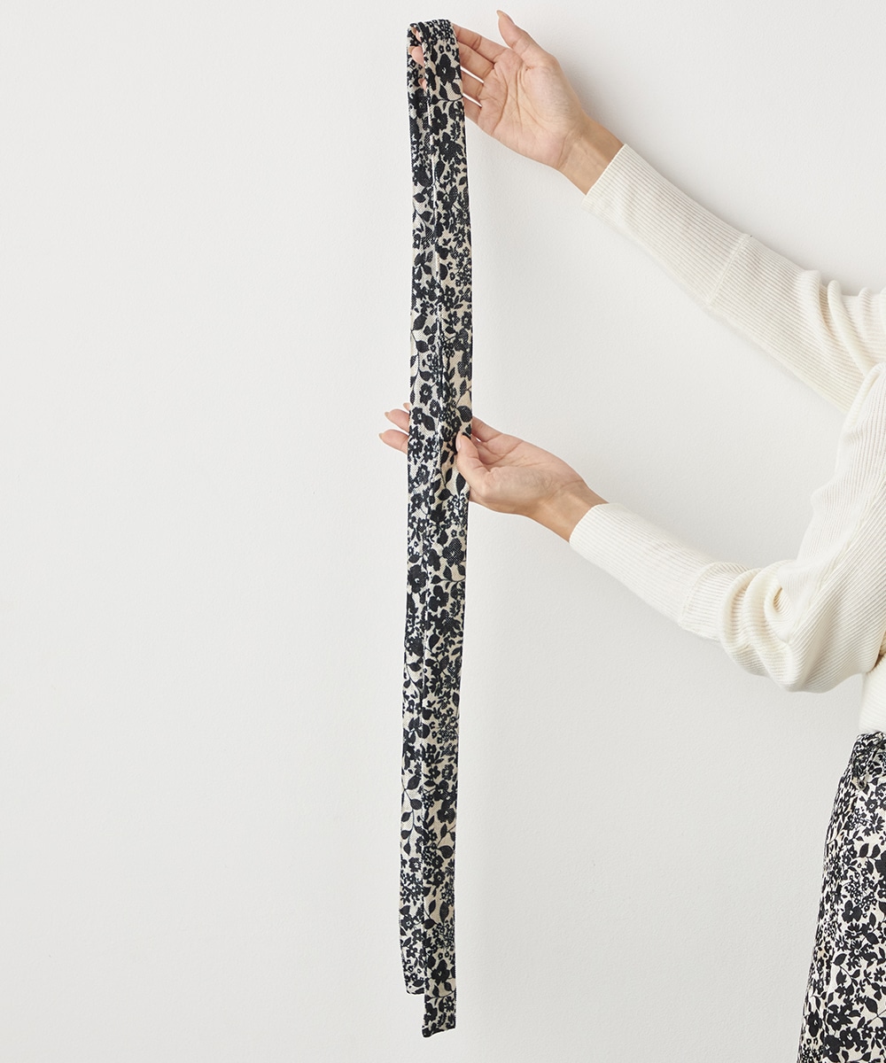 プチフラワープリントジャージスカート