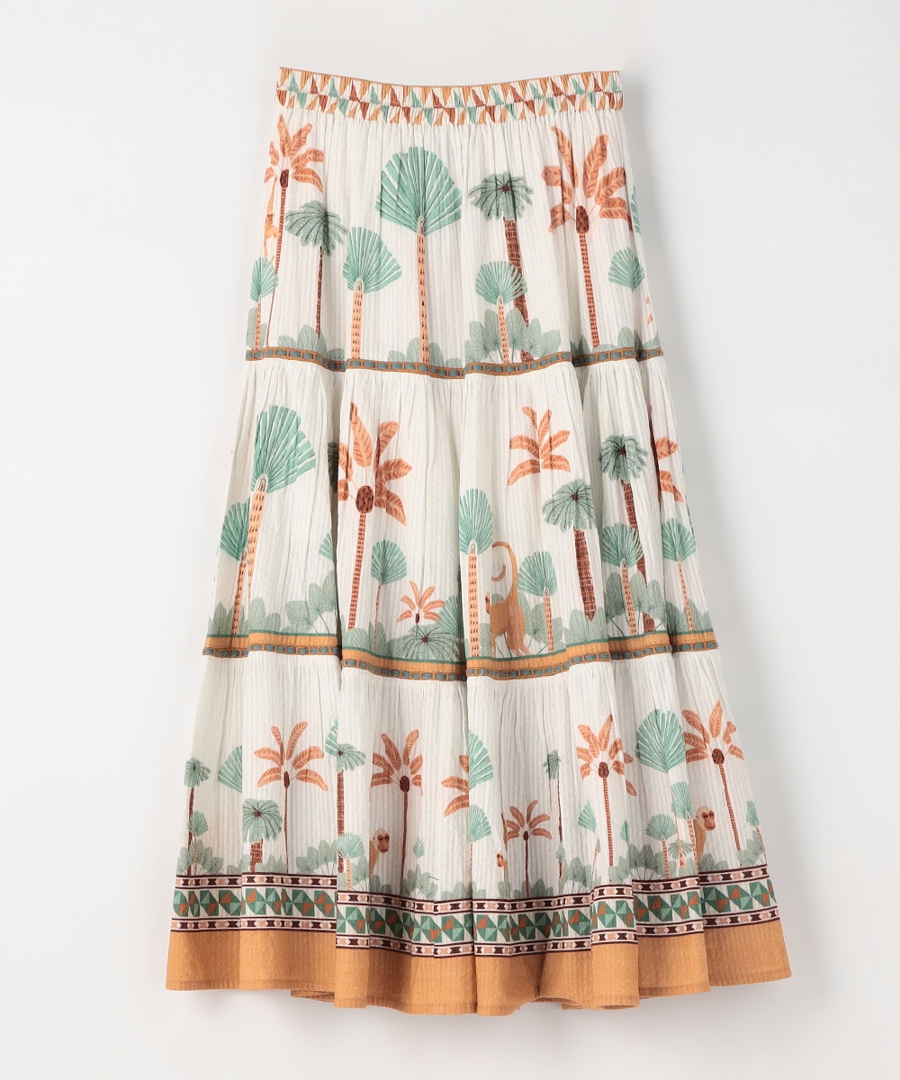 パネルモンキーティアードスカート