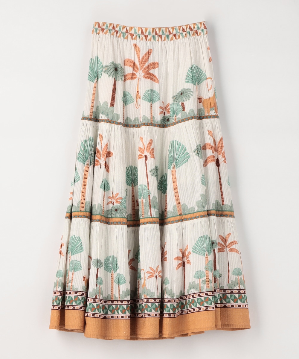 パネルモンキーティアードスカート