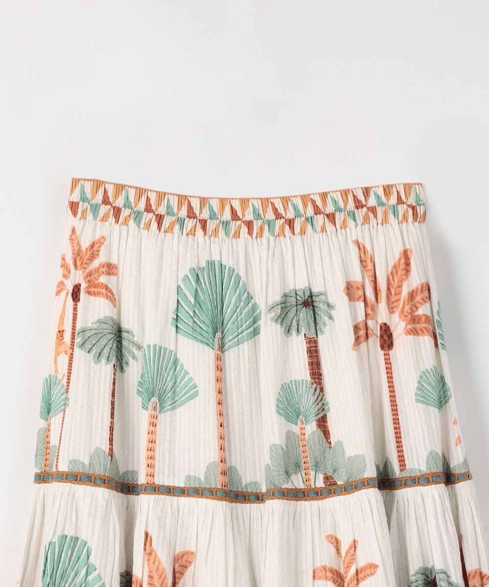 パネルモンキーティアードスカート