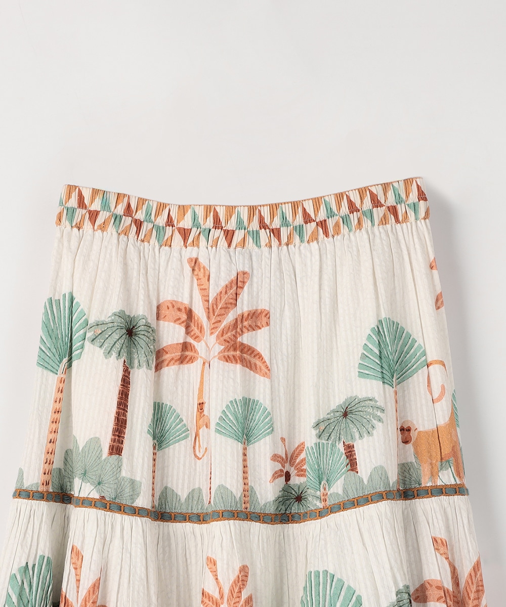 パネルモンキーティアードスカート