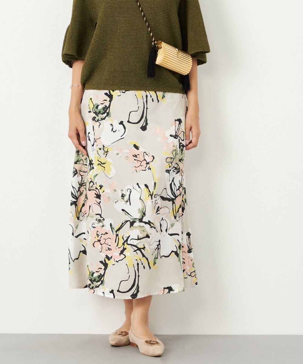  armoire capriceのフラワーAラインスカート