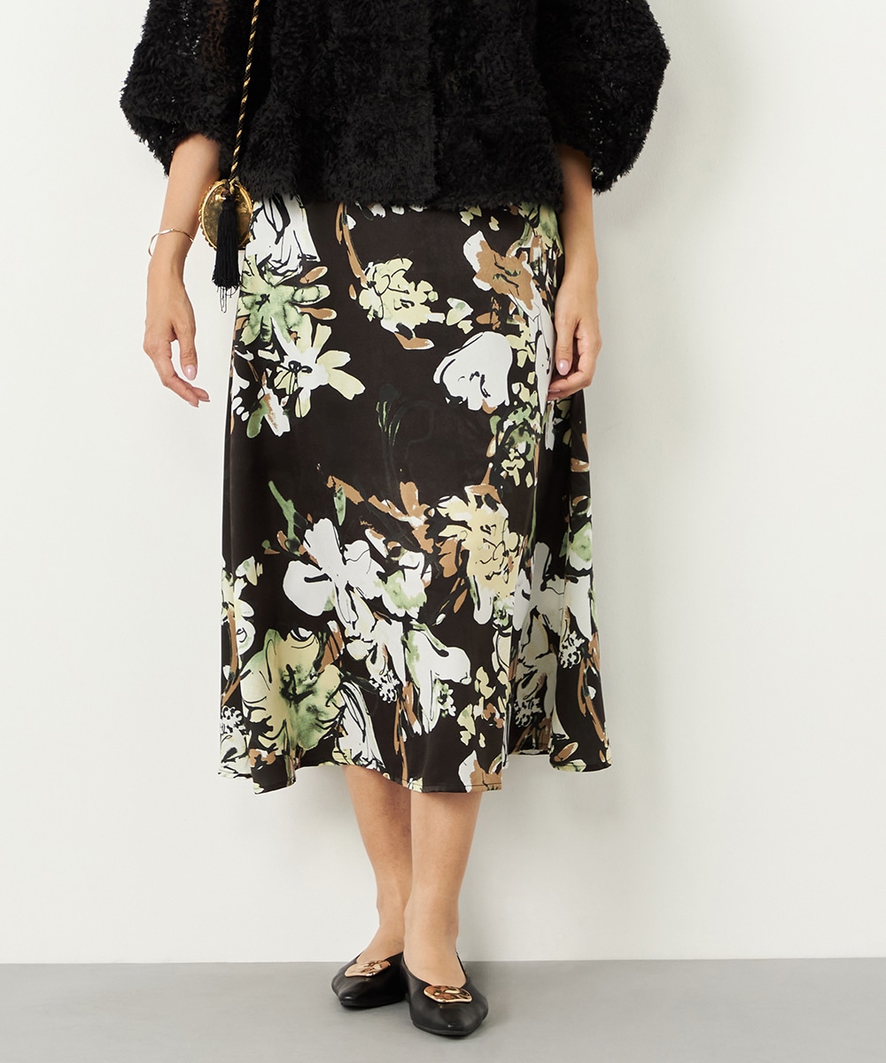  armoire capriceのフラワーAラインスカート