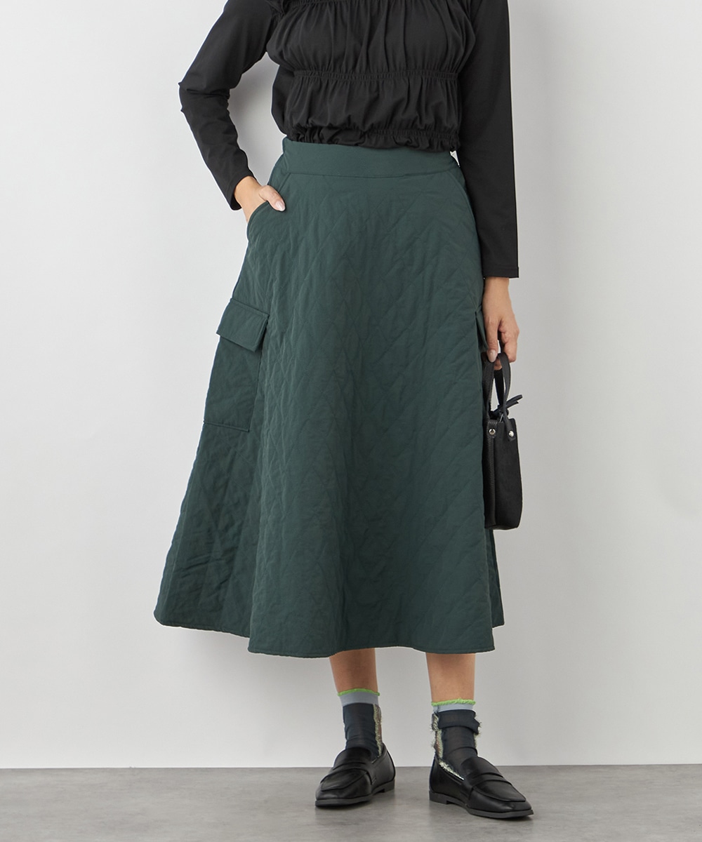  armoire capriceのキルトフレアスカート