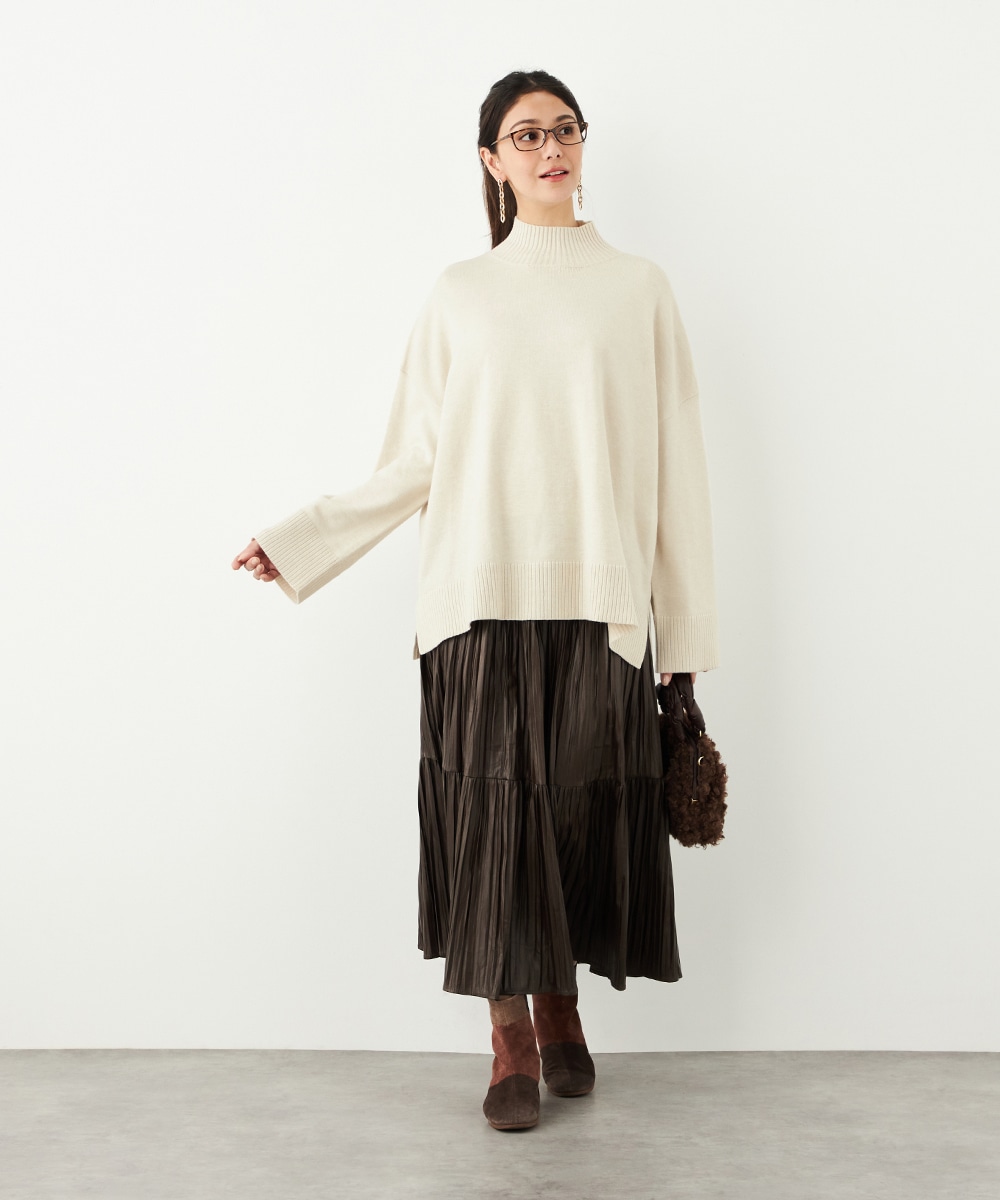 エコレザープリーツスカート