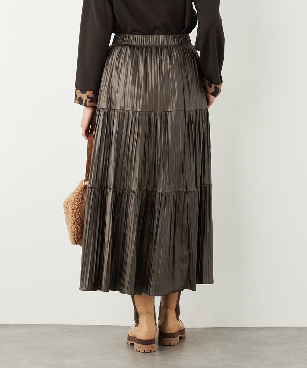 エコレザープリーツスカート