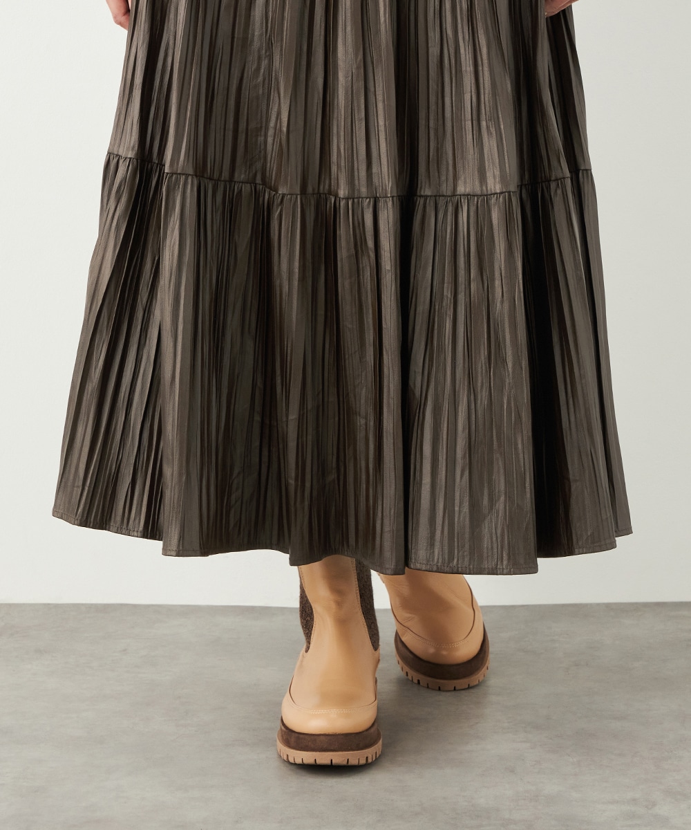 エコレザープリーツスカート