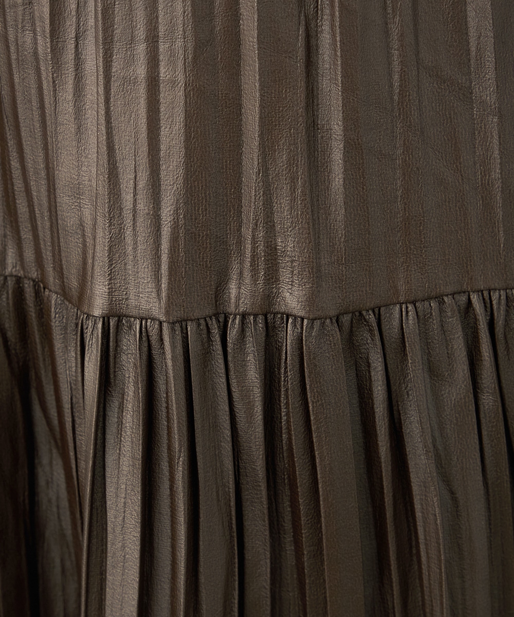 エコレザープリーツスカート