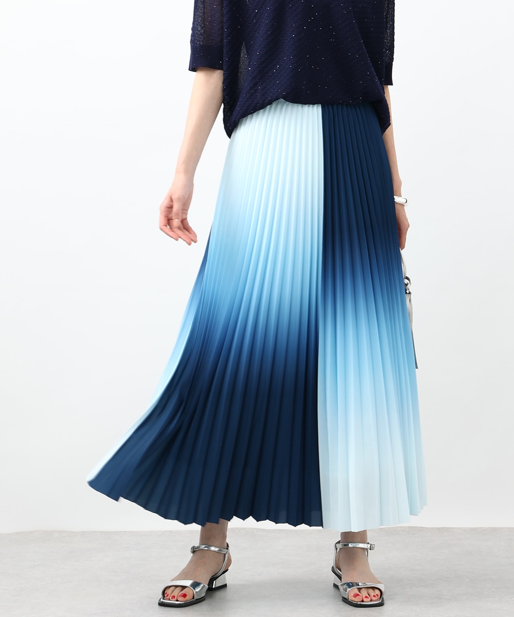 グラデーションプリーツスカート