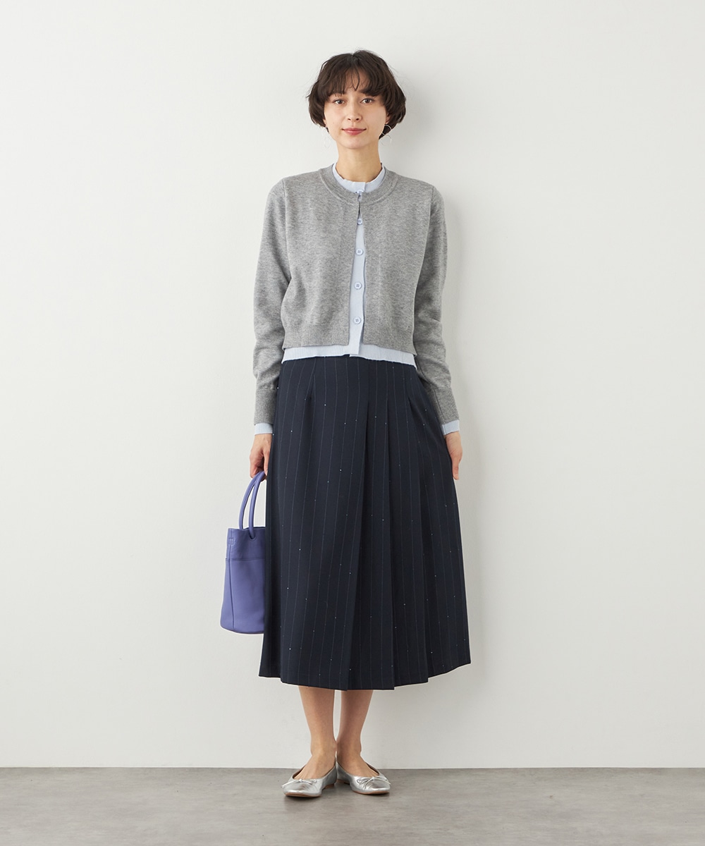 アシンメトリープリーツスカート