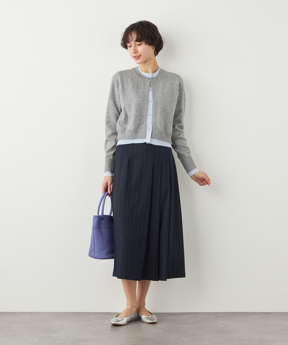 アシンメトリープリーツスカート