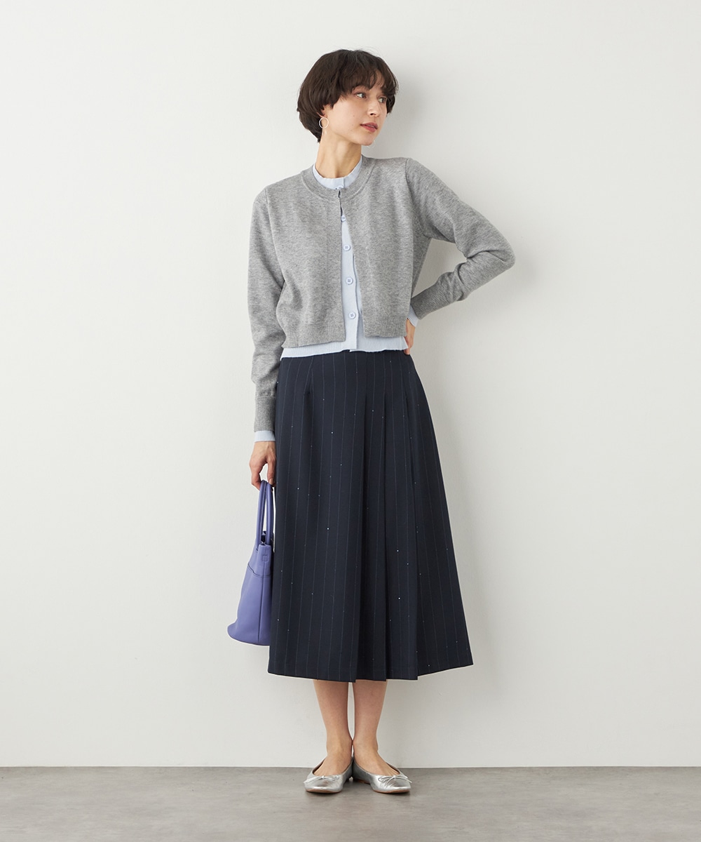 アシンメトリープリーツスカート