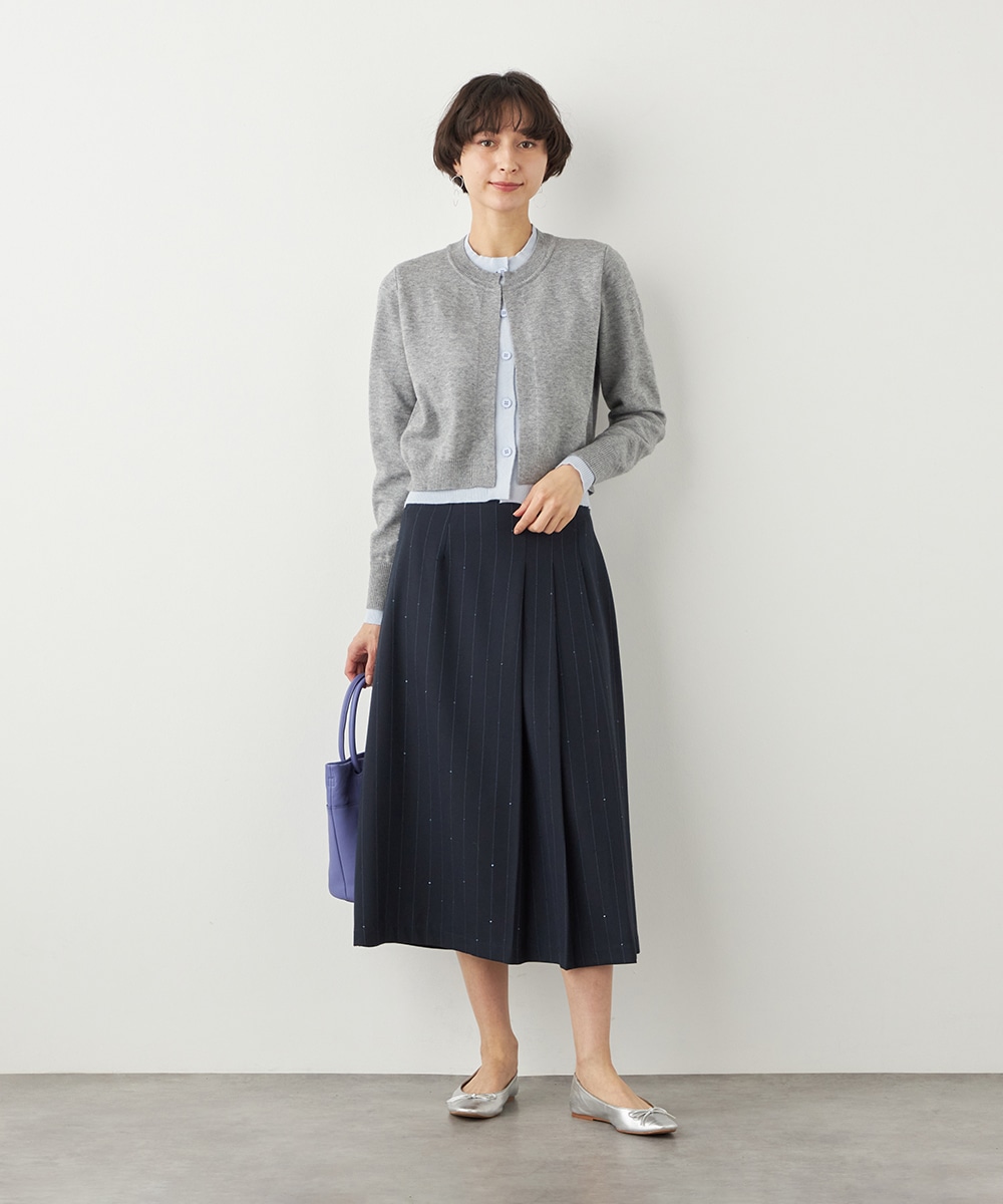 アシンメトリープリーツスカート