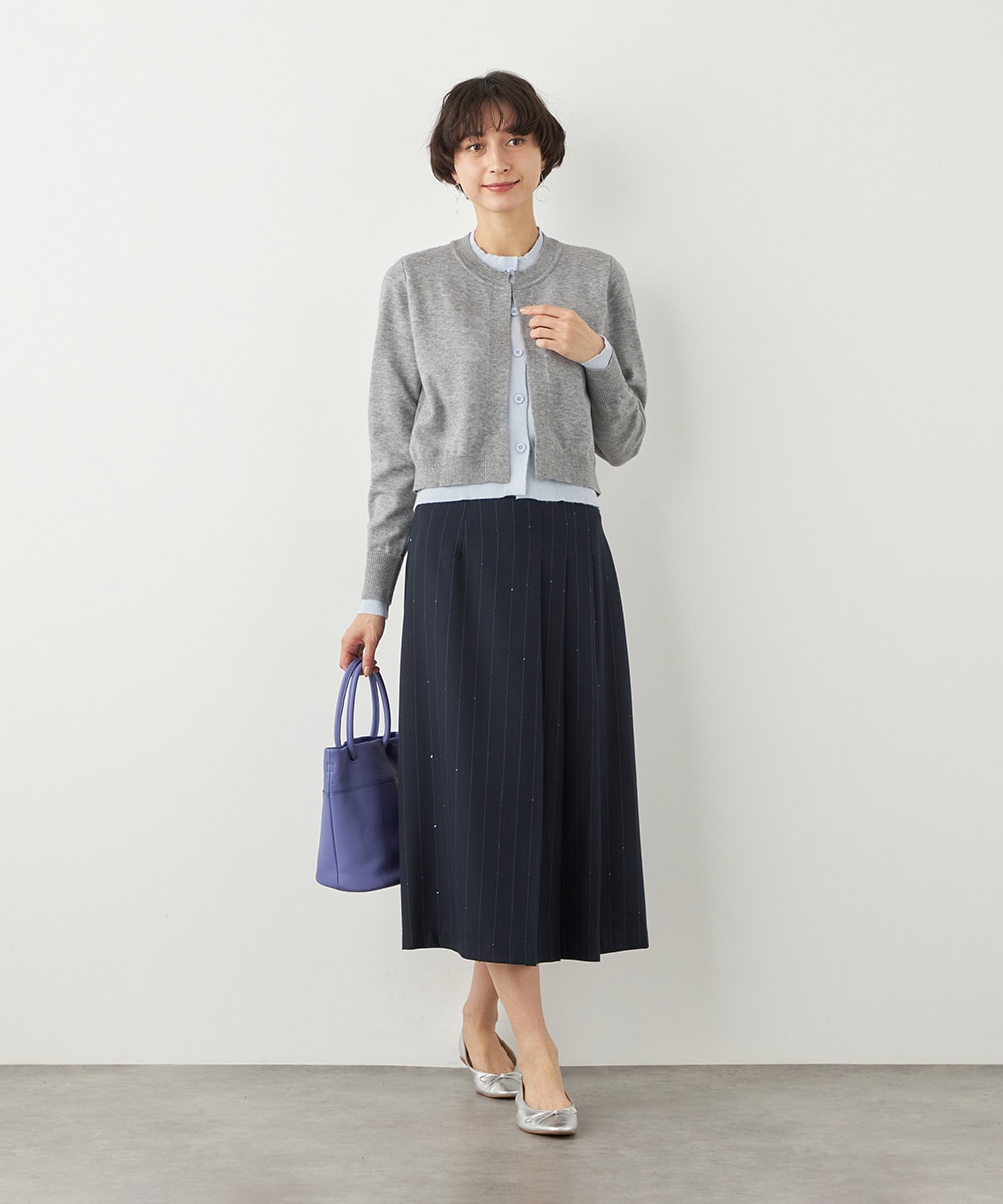 アシンメトリープリーツスカート