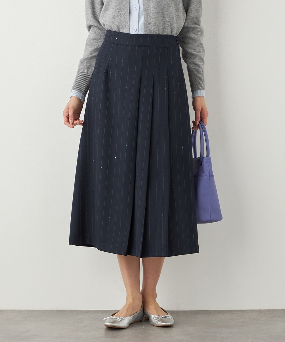アシンメトリープリーツスカート