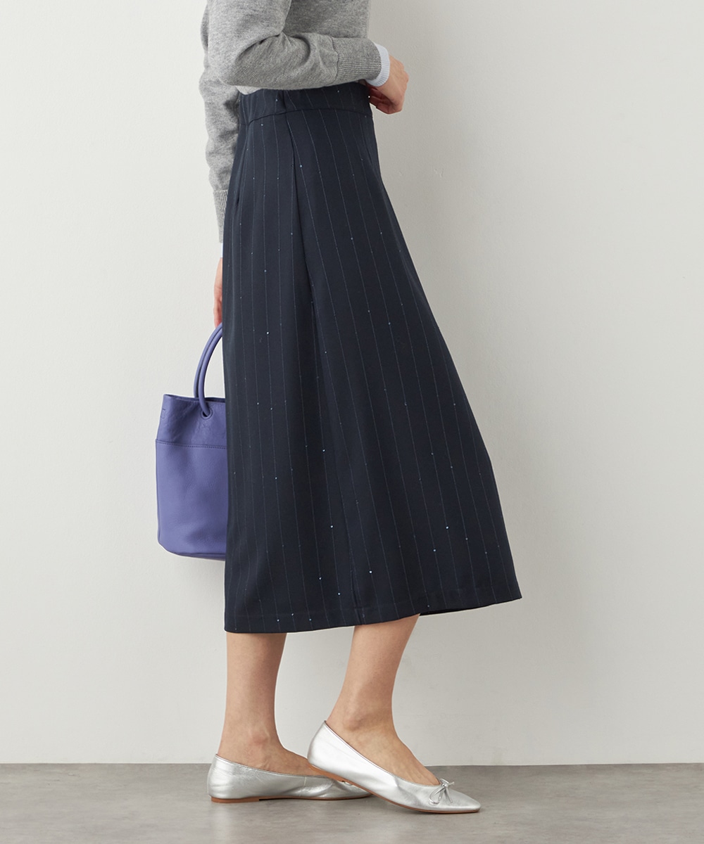 アシンメトリープリーツスカート