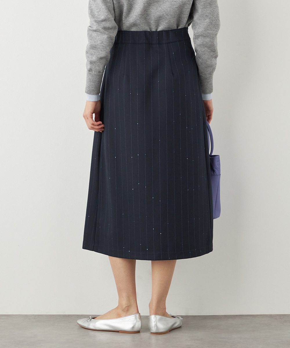 アシンメトリープリーツスカート