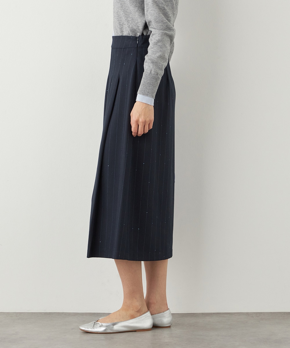 アシンメトリープリーツスカート
