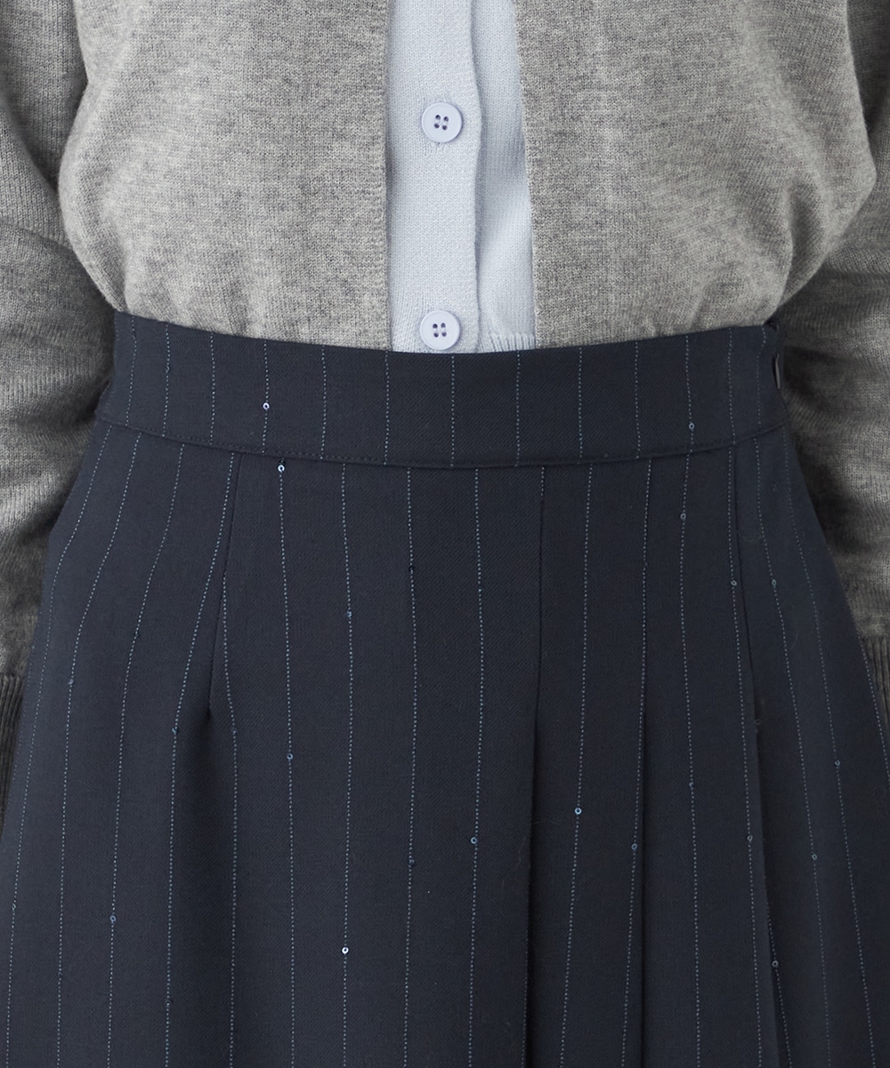 アシンメトリープリーツスカート